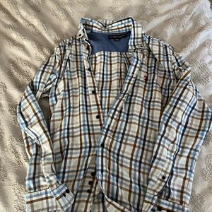 Polo assn by Ralph Lauren Men's Blue Plaid Shirt